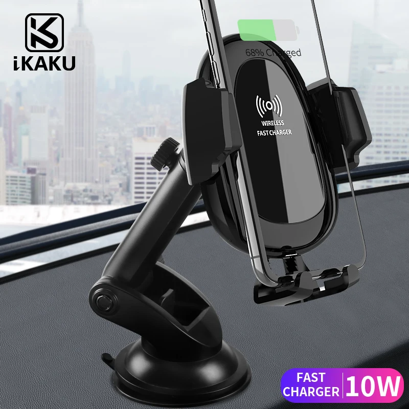 

KAKU 2018 private model 10 W oem cell phone super qi wireless car mount charger