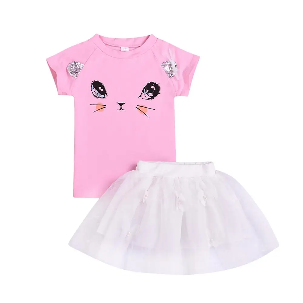 

CR002A/B summer school kids girl party wear flower princess dresses