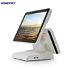 Factory Wholesale High Quality Dual Screen Sensitive 156 Touch Monitor Pos Machine Cash Register White