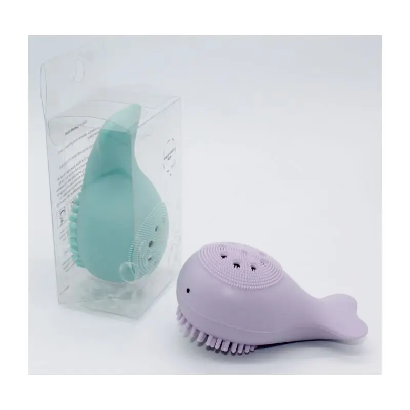 

High Quality Whale shape Silicone Cleaning Facial Washing Brush, N/a