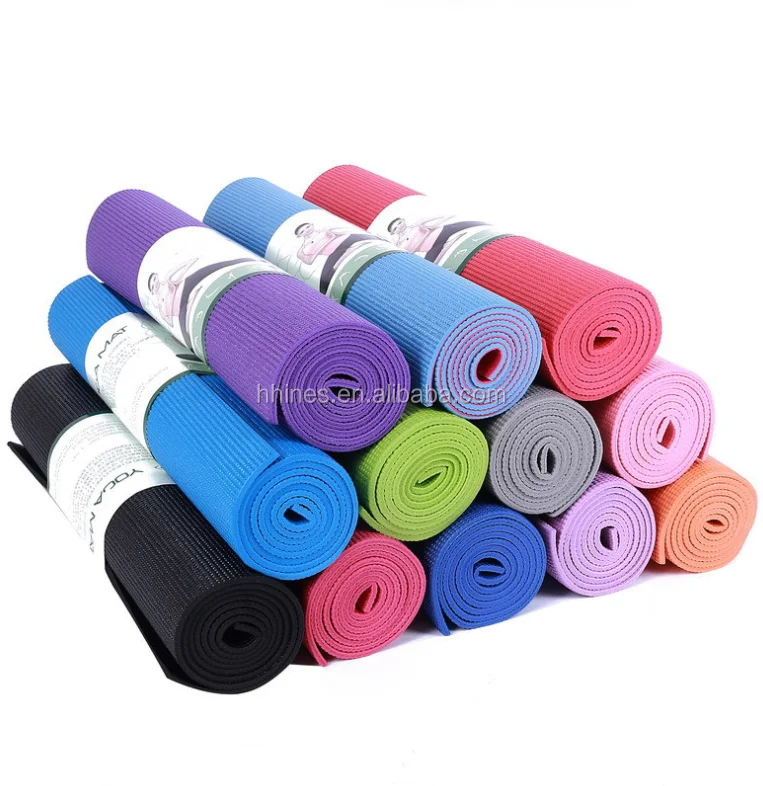 

Hot Sale Non Slip Fitness Mat Thick High Density PVC Exercise Extra Long Extra Eco NBR Yoga Mat Manufacturer