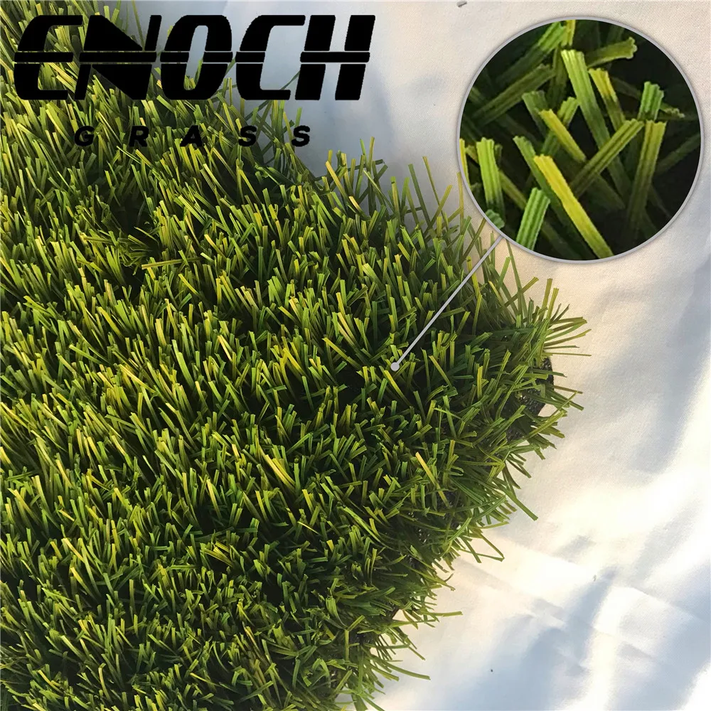 

ENOCH 40mm 50mm 60mm Durable Football Artificial Turf Soccer Synthetic Grass, Dark &light green/ one tone two color