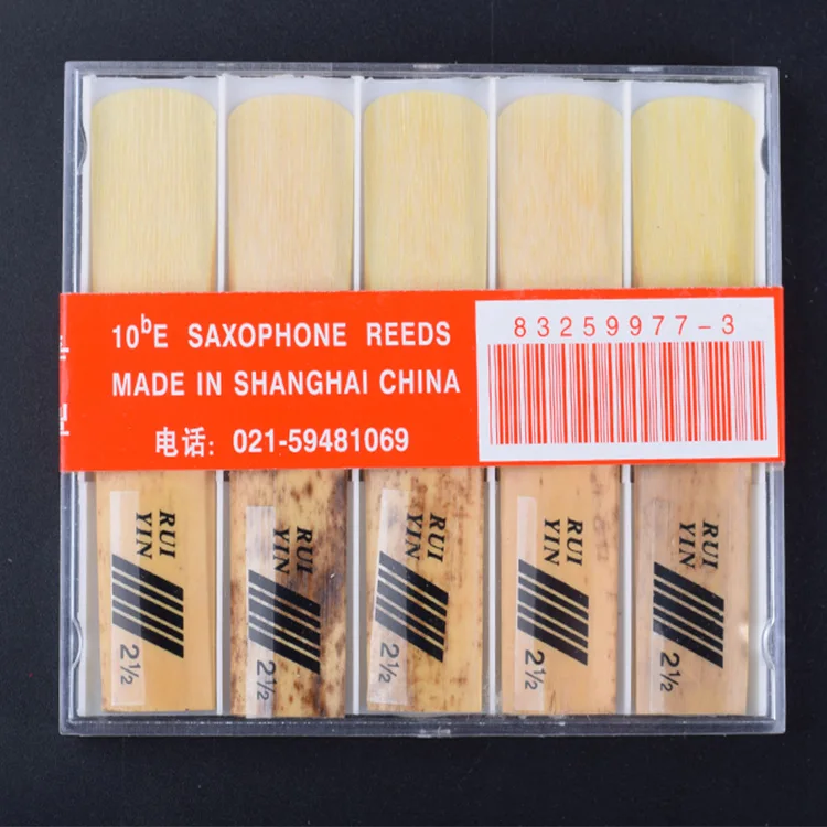 High Quality 10pcs/ Box bE Alto Saxophone Sax Phragmites Reeds Strength 3.0 / 2.5 / 2.0 for Option