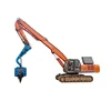 High frequency vibratory hydraulic pile driver union