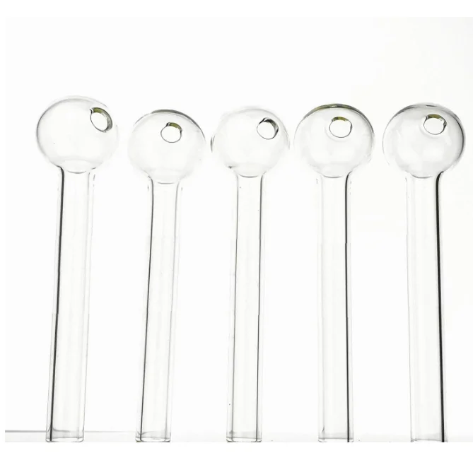 

High borosilicate heat resistance oil burner glass pipe, Clear