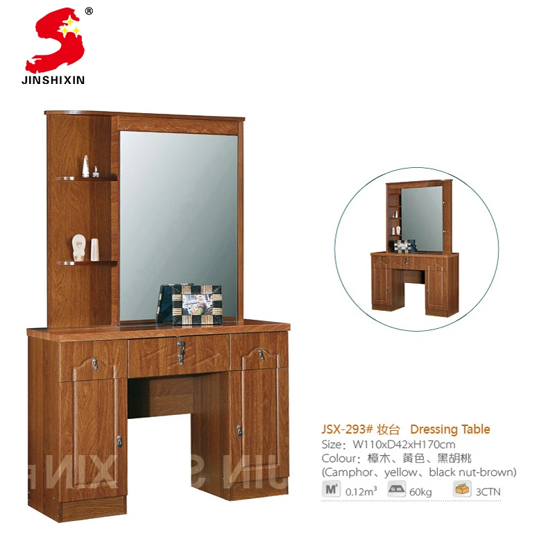 Customized High Quality Pvc Surface Mdf Wooden Antique Dresser