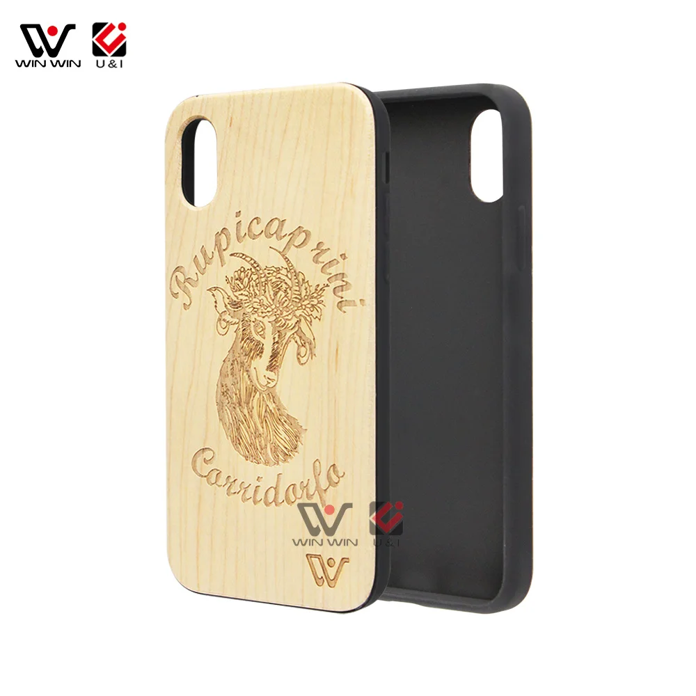 

Hand Made Stylish Natural Wood Mobile Phone Case For iPhone XS Max
