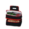 2 Level Insulated Food Container Hot and Cold Double Layer Lunch Thermal Food Bag for Picnic