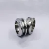 Negotiable price China supplier Stainless steel 304 double side round shape bathroom brass glass door handle shower knob