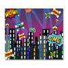 City Superhero Background For Photography Children Studio Background Vibrant Superhero City Photography Backdrops