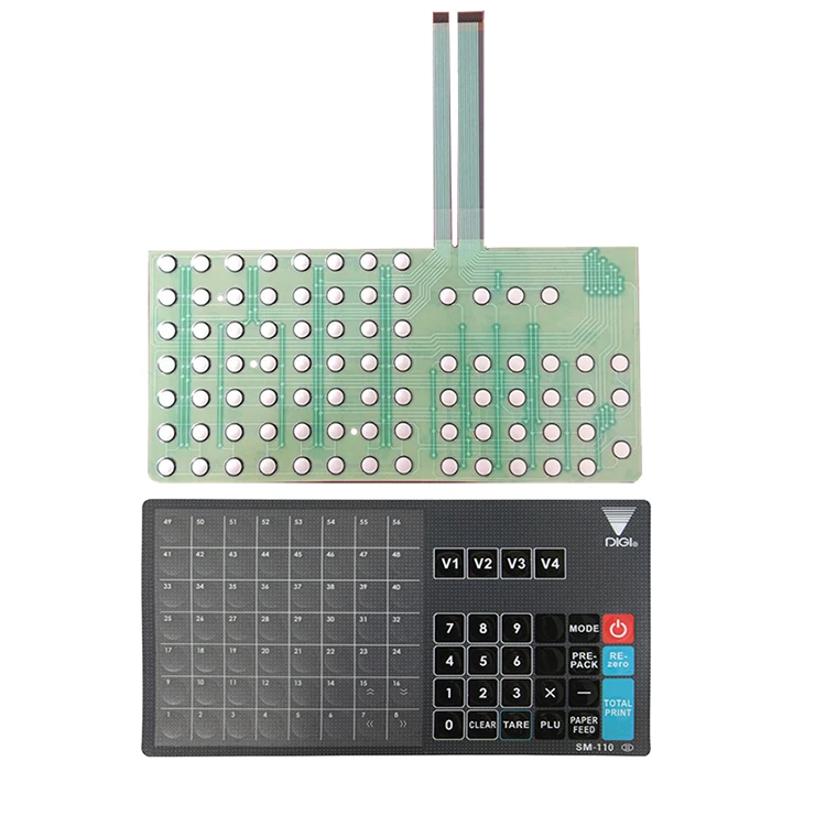 SM-100PCS Electronic Scale Inner Circuit + Overlay English Version Key Sheet SM100 Keyboard Membrane Overlay Film Sheet
