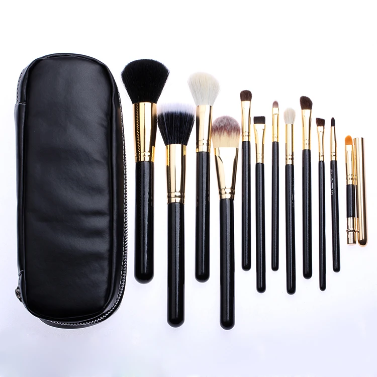 

Cosmetics Makeup Brush Set Eyeshadow Blending Brushes Eye Makeup Brushes 12pcs Black with Rose Gold