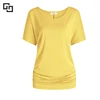Women's Cotton Solid Color Soft Short Sleeve Tee