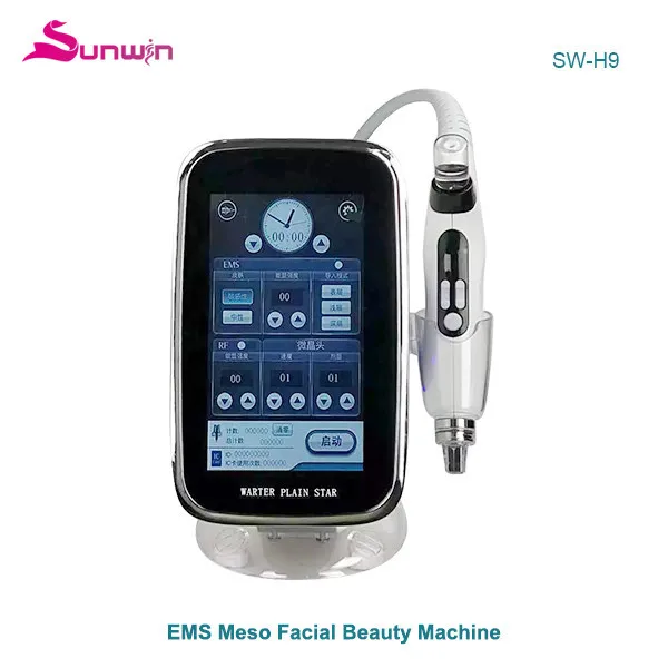 

Mini salon use RF + EMS + nano meso inject skin rejuvenation mesotherapy Gun Wrinkle Removal device