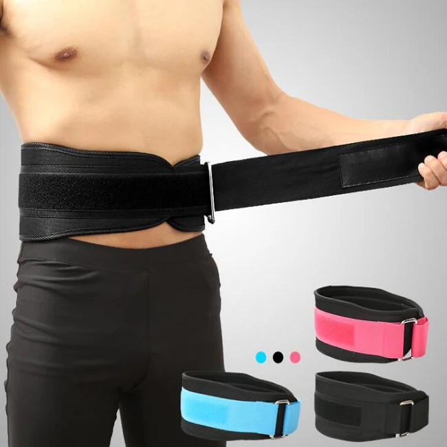 

Weightlifting Belt Lower Back Brace for Weight Lifting Bodybuilding Stable Waist Belt, Black blue pink