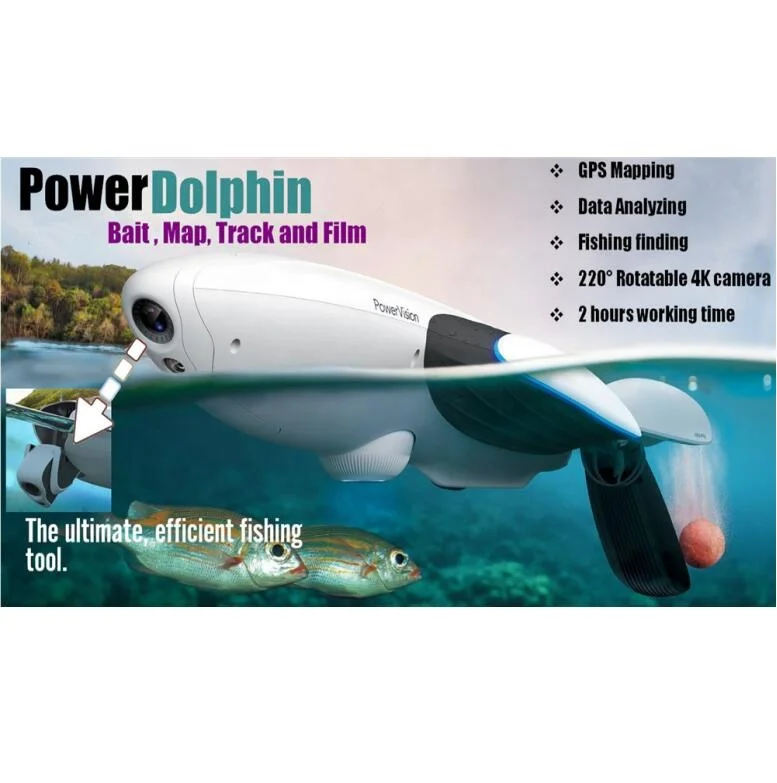 

Bait drop mapping, track and film waterproof drone PowerDolphin waterproof robot drone