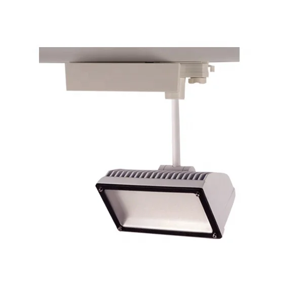 Flood led track shop light 100 degree high lumens output replace the traditional 150w track fixture directly