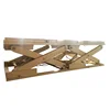 best price double cylinder lift hydraulic foot pump scissor lift table