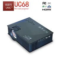 

2019 NEW UC68 80ANSI HD home mini projector WIFI portable mobile projector