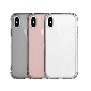 Wholesale Mobile Cell Phone Case Soft TPU Silicone Clear Transparent Shockproof Case For iPhone