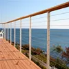 Installing Posts For Horizontal Steel Metal Cable Wire Rope Railing Stainless Steel Wire Cable Deck Railing