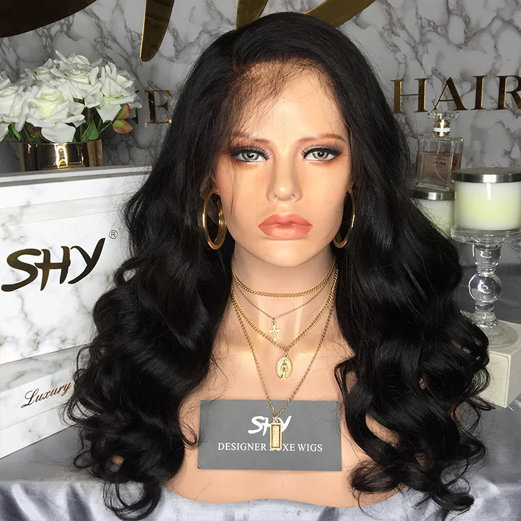 Hot Selling Cheap loose body brazilian 360 lace frontal wig with baby hair