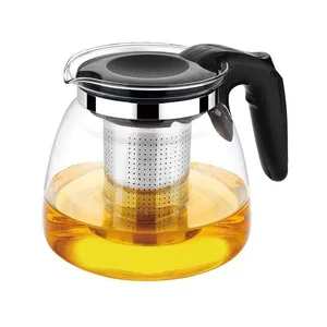 Image of Pyrex Pour Over GlassTea Kettle Tetera Set With infuser