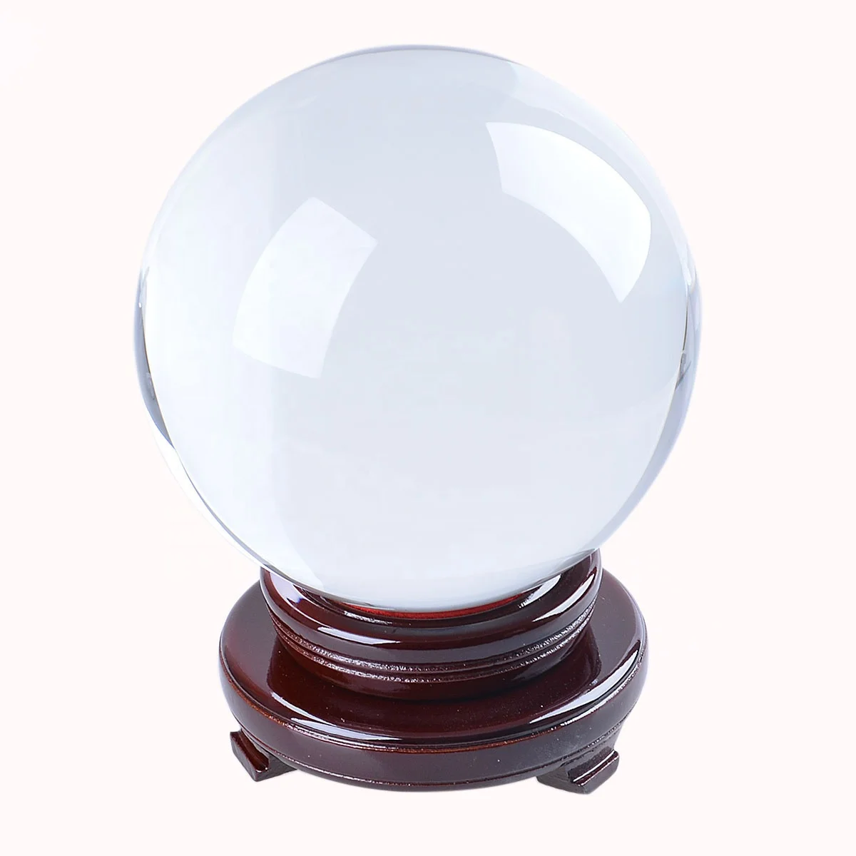 

Crystal Ball Large Size 300mm(11.8 inch) Feng Shui Ball Sphere with Free Wooden Base