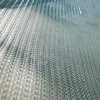 Turquoise Shimmer Metallic Mesh Fabric for Home , Polyester Knitting Lurex Ribibing Fabric Wholesale