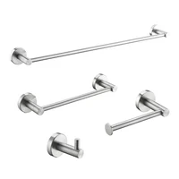 

4-piece Stainless Steel Bathroom Accessories Set For Hotel