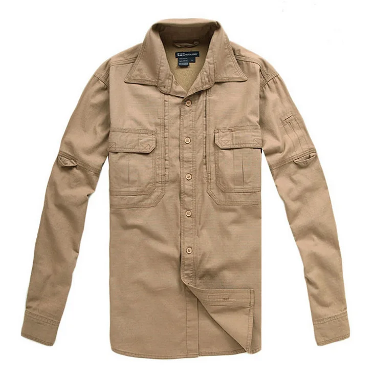 

2019 Fashion New Nylon Tactical Outdoor Military Thin multi-function long sleeve shirt men quick drying clothes shirt