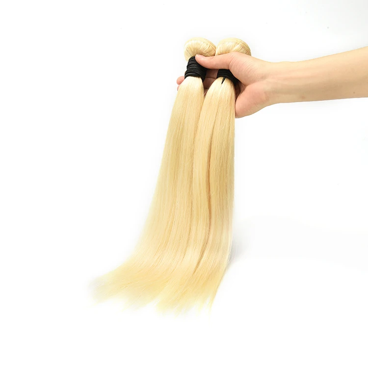 

Cheap 613 peruvian hair Straight platinum blonde remy hair