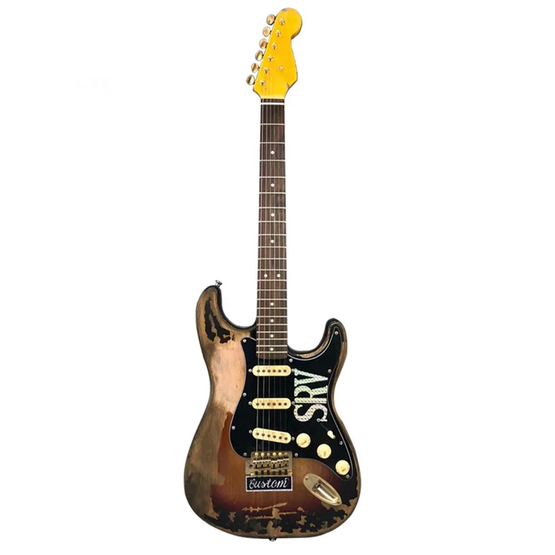 

High-quality chinese electric guitar,relic SRV style electric guitar Alder body,Support OEM,Wholesale, All colors