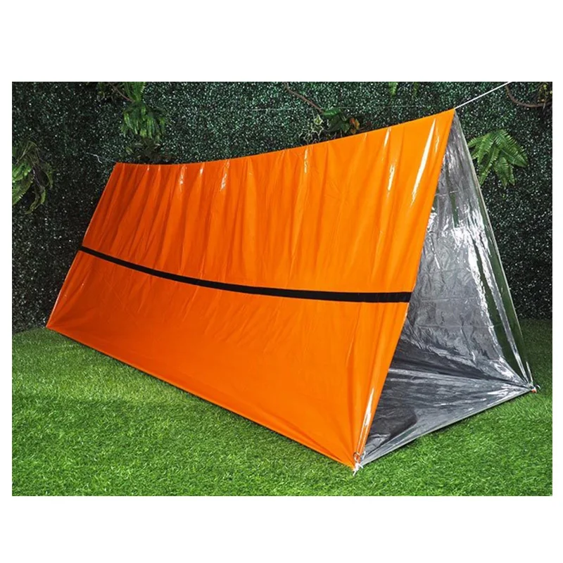 

Reflective outdoor portable camping shelter emergency survival tent, Orange