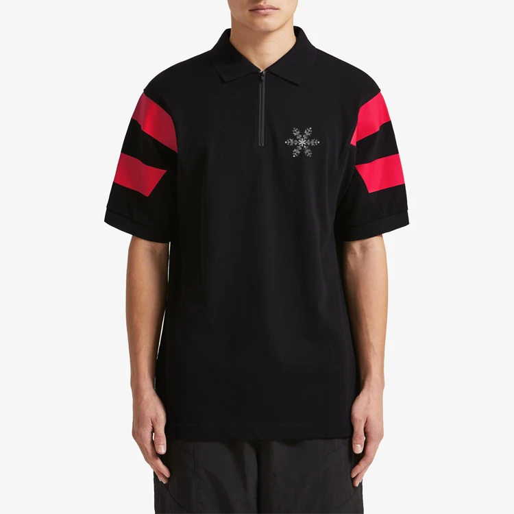 

China Factory Custom Made Polo Shirt OEM Logo Polo casual T Shirts with zipper, Customizable