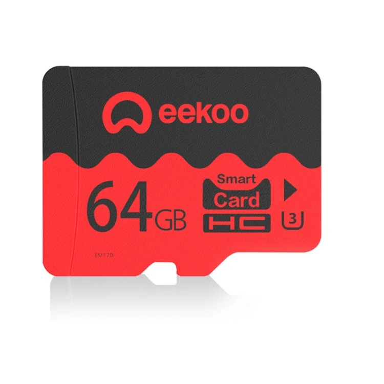 High Speed eeKoo U3 64GB for Micro SD Memory Card,Minimum Write Speed 30MB/s, Flagship Version TF SD Memory Card