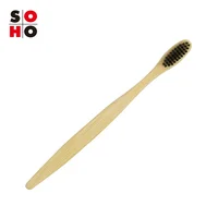 

Wholesales Custom Charcoal Bristles 100% Natural Eco Friendly Biodegradable Bamboo Toothbrush