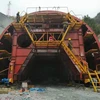 Tunnel contractor steel formwork working jumbo tunnel lining