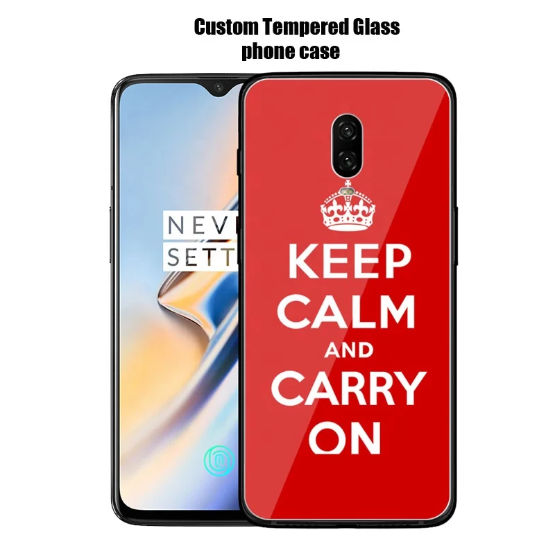 

Luxury Phone Case Customised Fancy Glass Cell Phone Case for OnePlus 6/6T Phone Case Printing Dropshipping