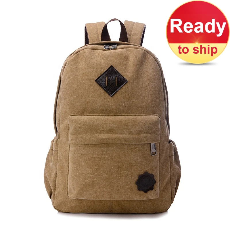 

A0001 Retro Canvas School Bags Backpacks Custom Backpack