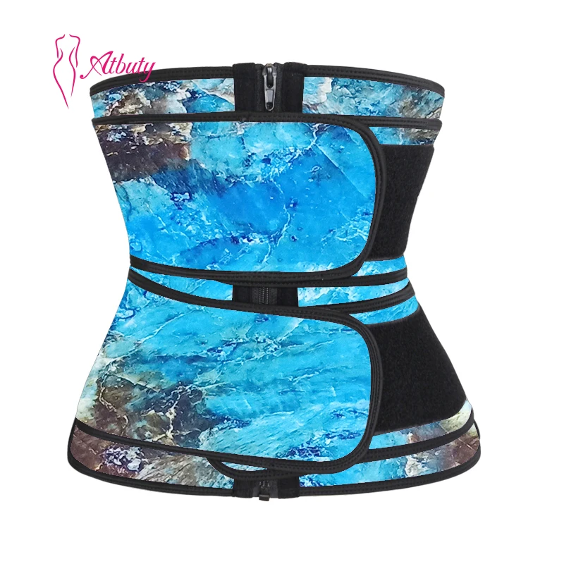 

ATBUTY Waist Trainer Corset for Weight Loss 6XL Zip Latex Corset Belt, As shown