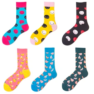 Good Price Hot Sale Cheap zhejiang YIWU Socks Market Wholesale Happy Socks New Custom Logo Sport Banana Socks 2