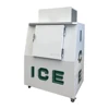 Commercial outdoor bagged ice storage freezer, fan cooling ice cube freezer CE