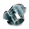 DIN1624 High Quality Carbon Steel zinc plated four claw tee nut furniture wood insert nut