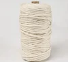 Wholesale 3mm 4mm 5mm natural single twisted cotton rope macrame cord for wall hanging