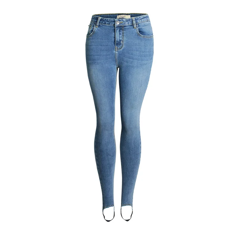 

2019 wholesale ladies skinny jeans pent blue new style women pants, Picture
