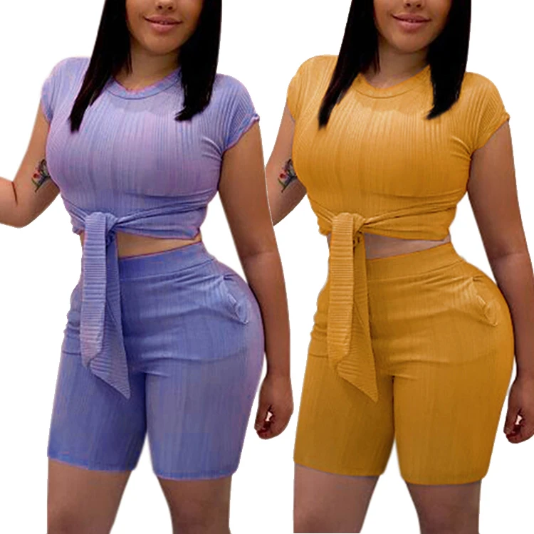 

Hot Selling Fashion Solid Color Bodycon Lacing Womens Jumpsuit Two Piece Sexy Clothing, As picture;can be change