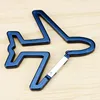 Customized Logo Multi Color Aluminum Plane Shape Carabiner Key Chain Hook
