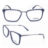 New Model Men Metal Temple Spring Hinge Rectangle Acetate Optical Frame Glasses Frame Eyewear