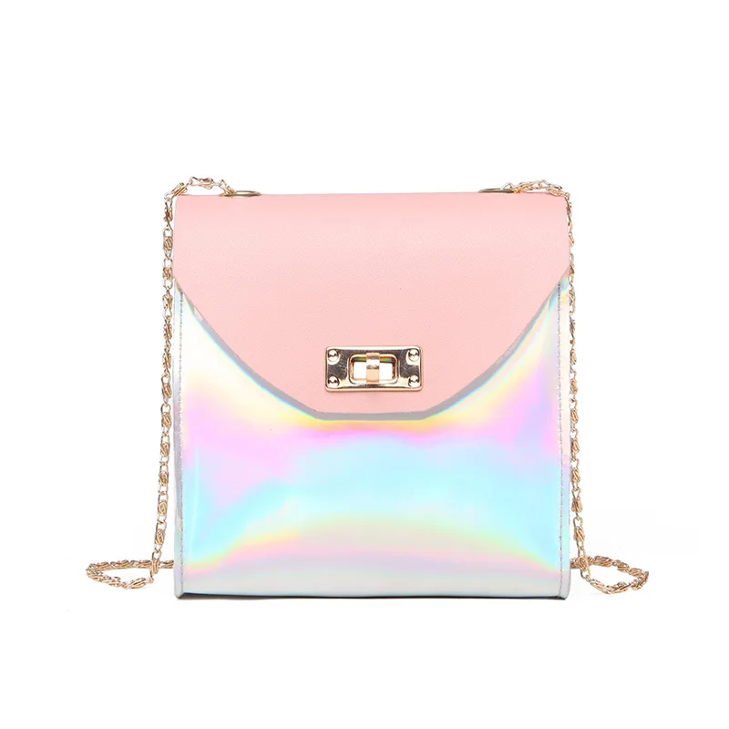 

2021 Fashion Lady PVC shoulder bag Clear mini beach chain bag Wholesale